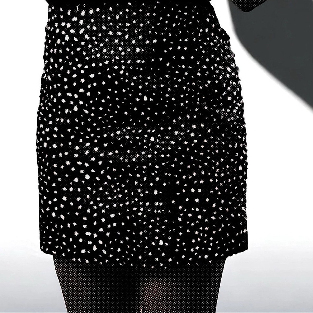 Kate Spade Galaxy Print Black White Mini Skirt Size 2